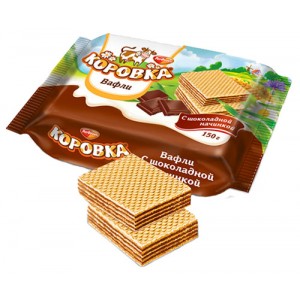 ROT FRONT - WAFERS MOO-COW KOROVKA WITH CHOCOLATE FILLING